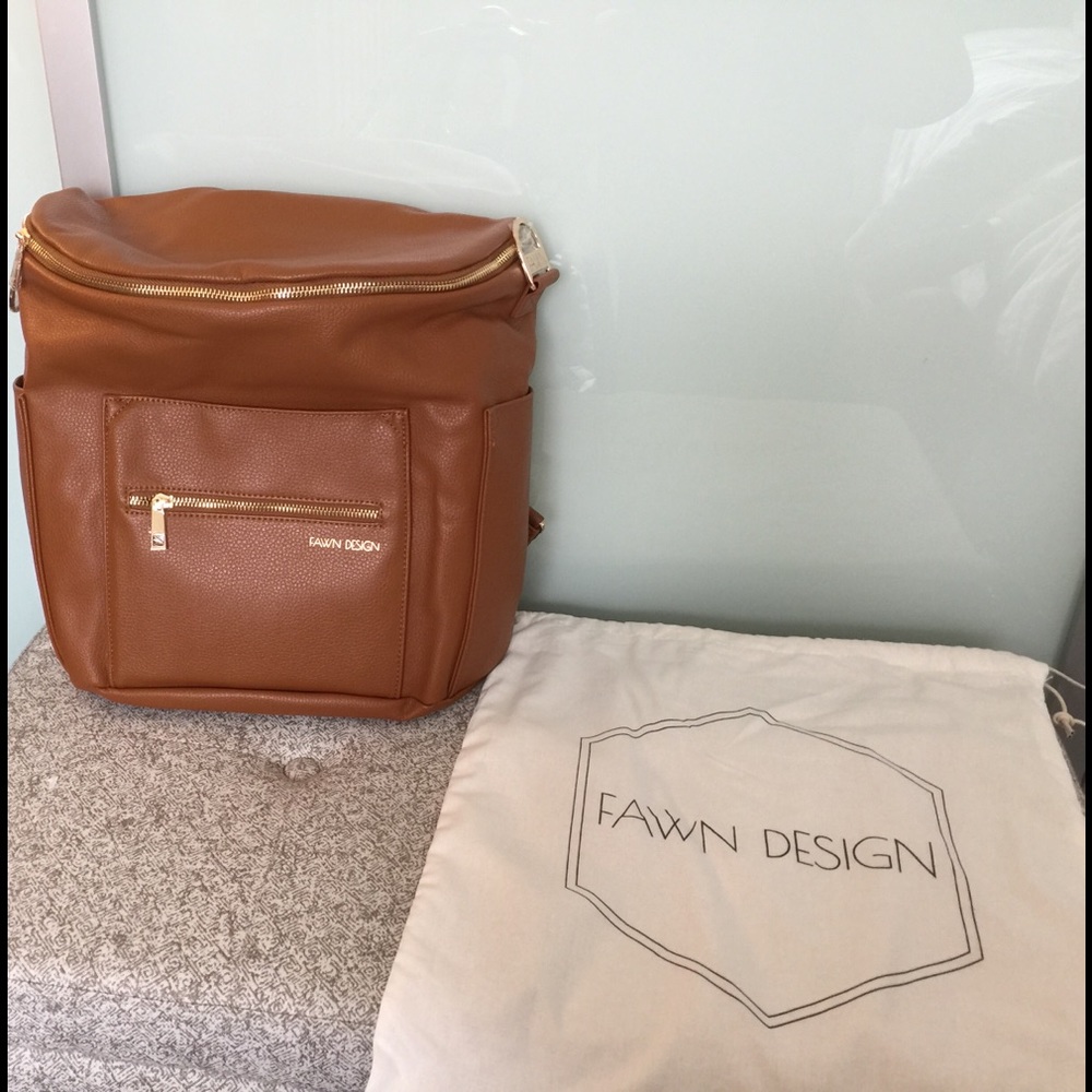 *new* Fawn Design Diaper Bag - Brown