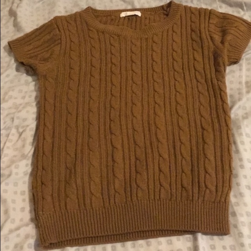 Knit rust orange sweater