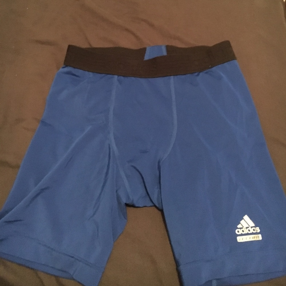 Adidas long spandex shorts