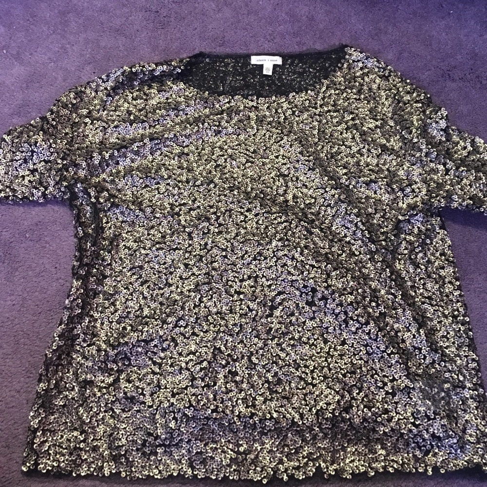 Sequin short sleeve
