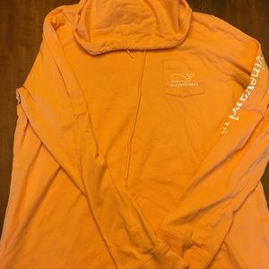 Vineyard Vines tangerine hooded top