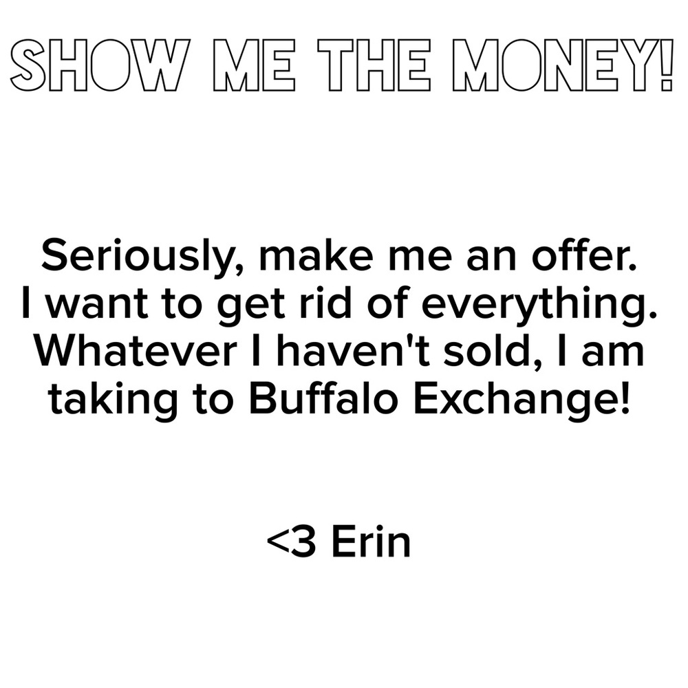 Help me get rid of these clothes and shoes!