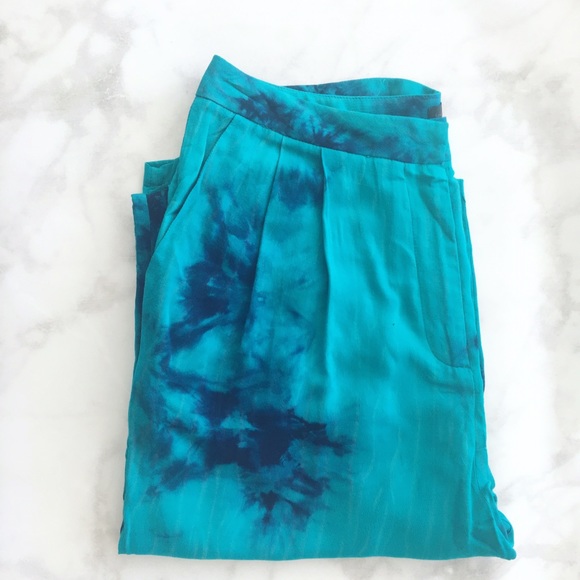 Style Link Miami Pants - Turquoise Tie Dye Harem Pants