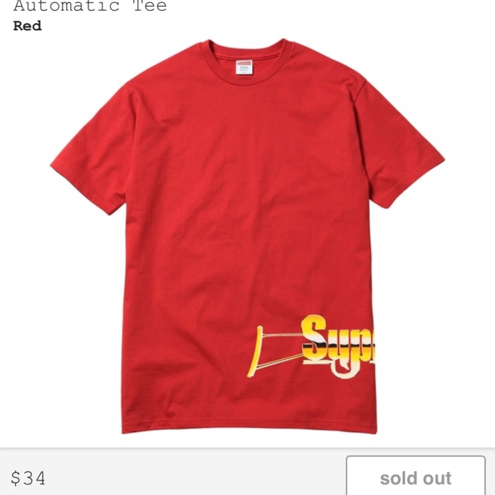 RARE SUPREME AUTOMATIC TEE SS17