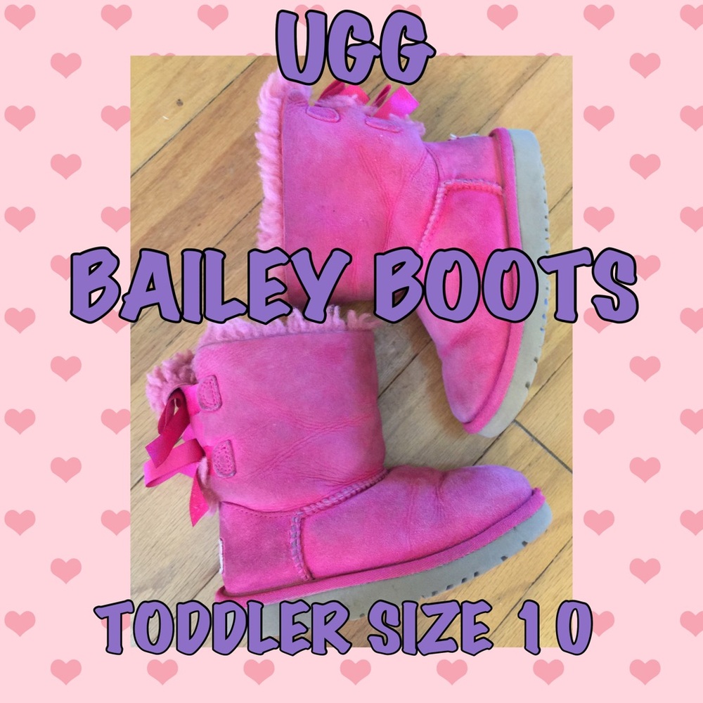 🎉UGG🎉Pink Bows, Bailey Style. Toddler size 10