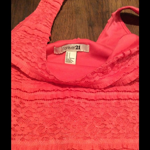 Forever 21 Coral dress - Picture 3 of 3