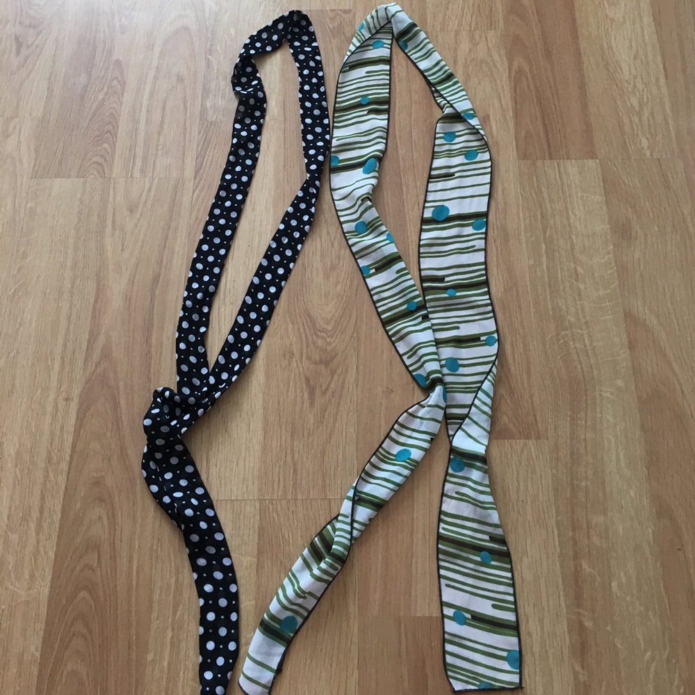 Two sashes/light weight scarves