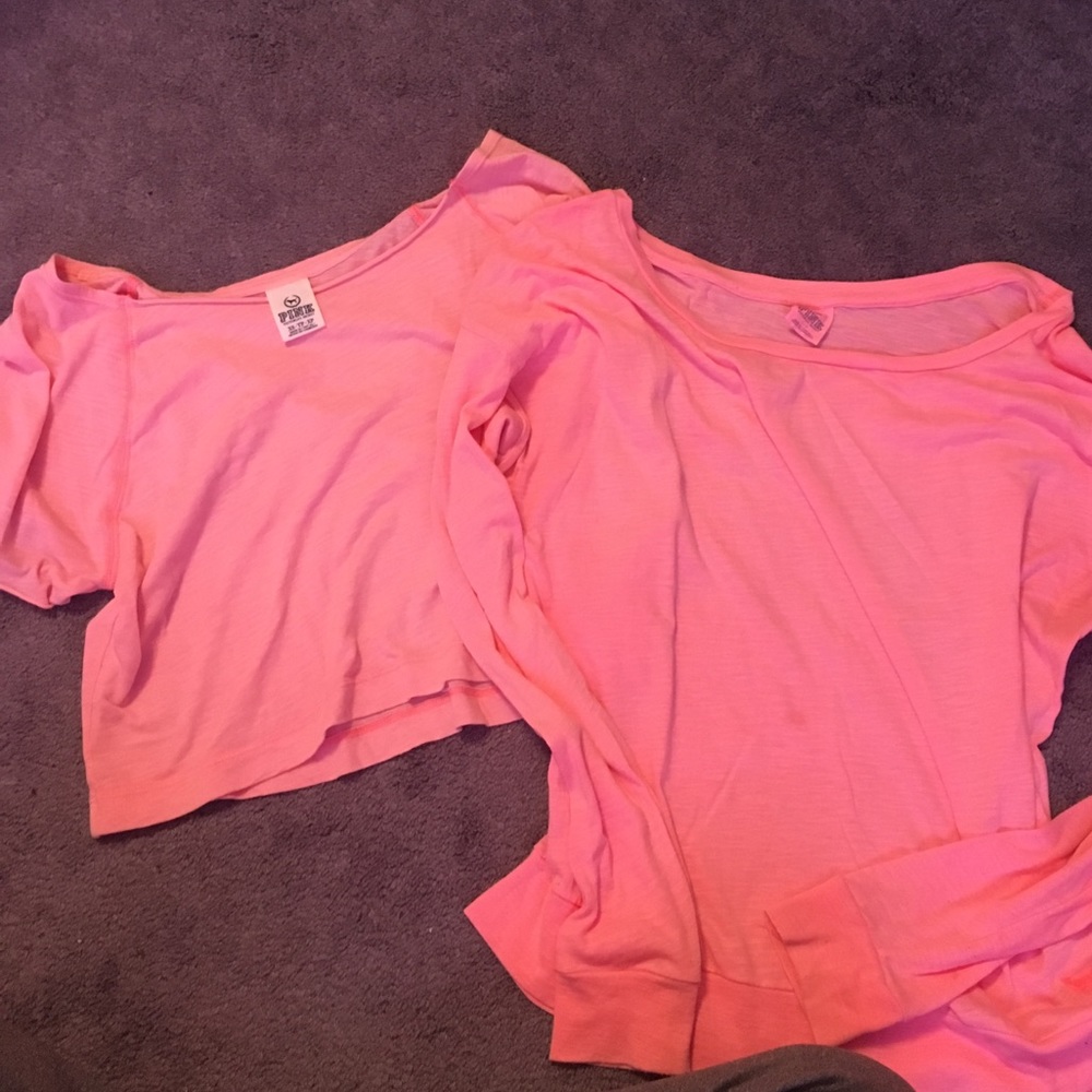 Crop and long sleeve shirt