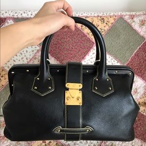 Louis Vuitton Sac En Cuir Suhali Black Satchel