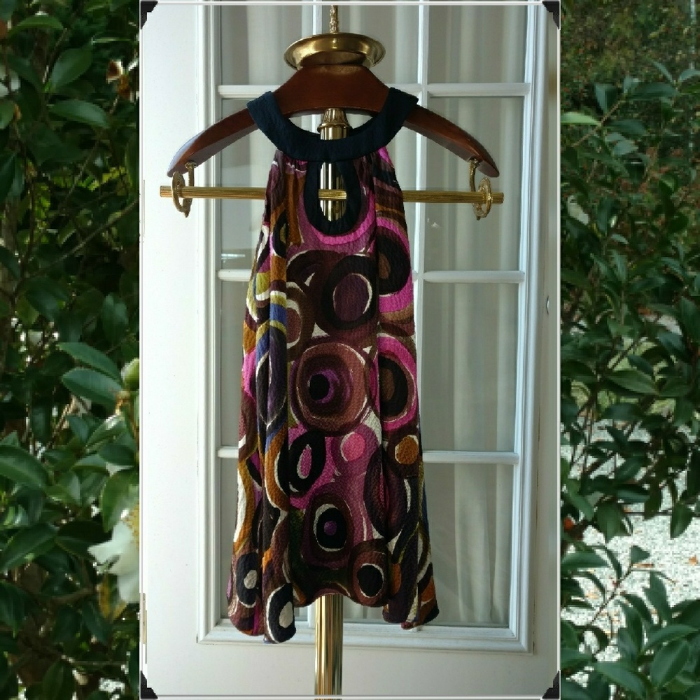 Alice & Trixie abstract silk top