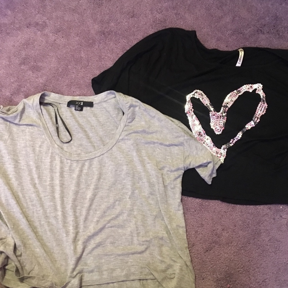 Two crop tops
