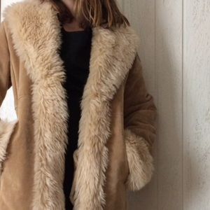 Wilsons Leather Coat Suede Penny Lane Boho Jacket