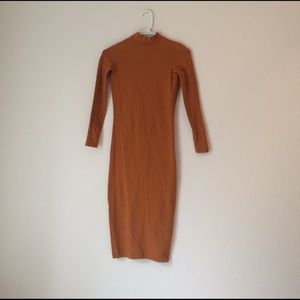 American Apparel mock neck long sleeve dress
