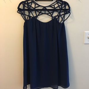 Navy blue mini dress!