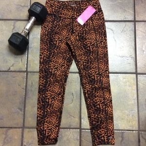 Betsey Johnson Leopard Leggings NWT