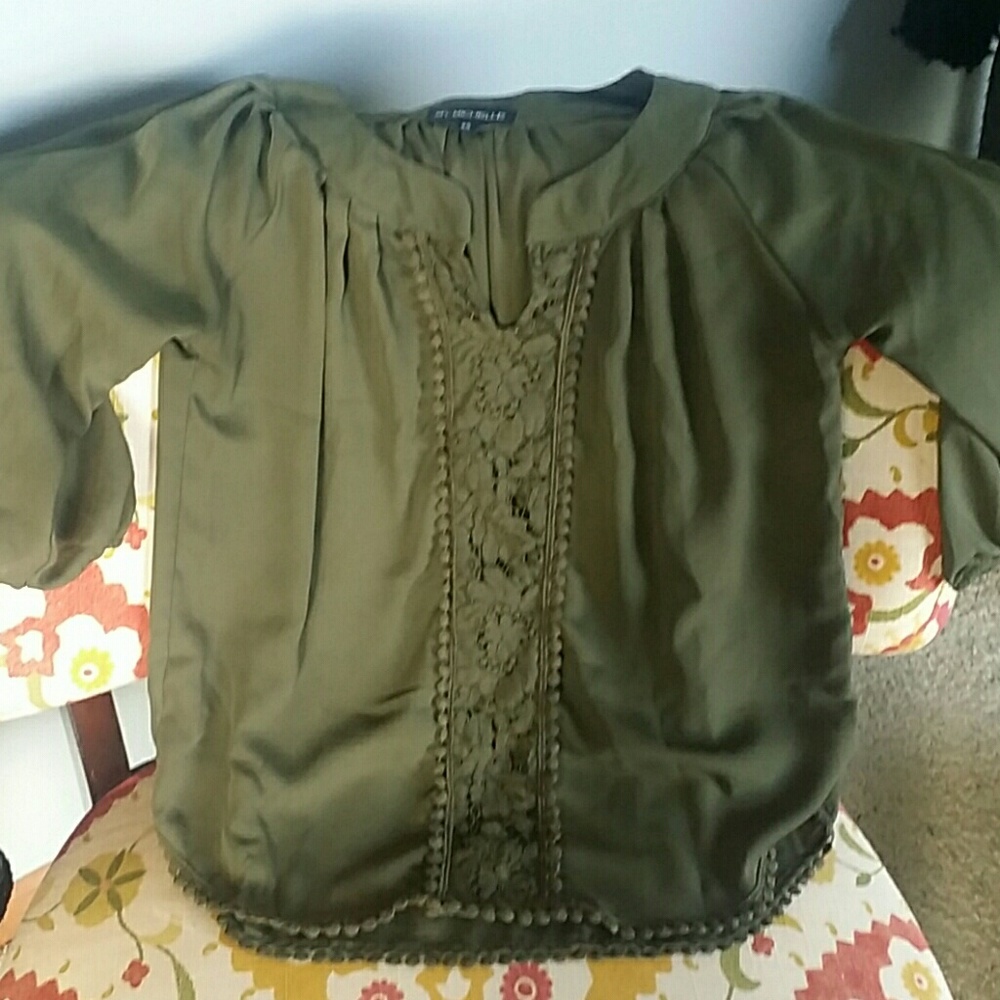 Army Green Blouse