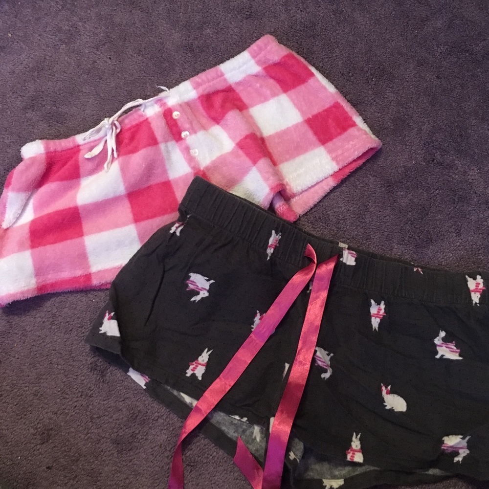 Two pajama shorts