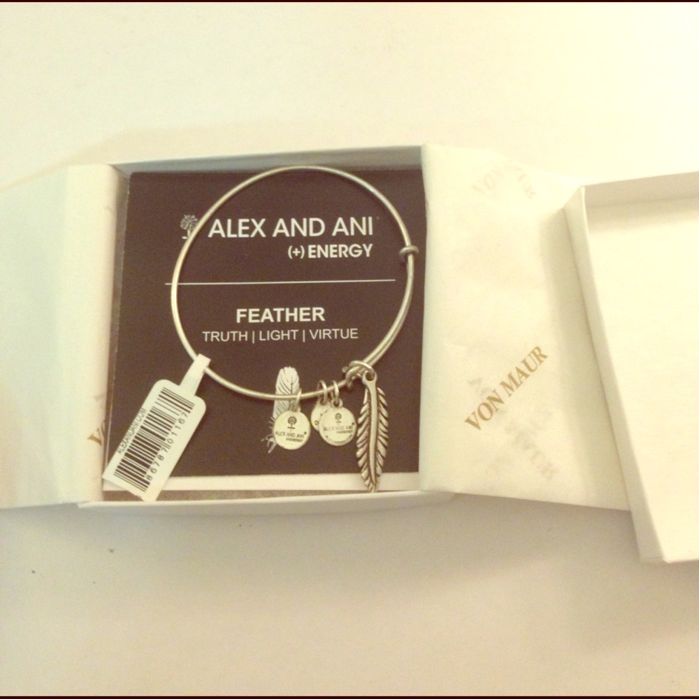 Alex and Ani feather bracelet
