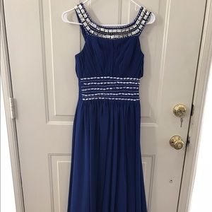 Sequined Blue Dress
