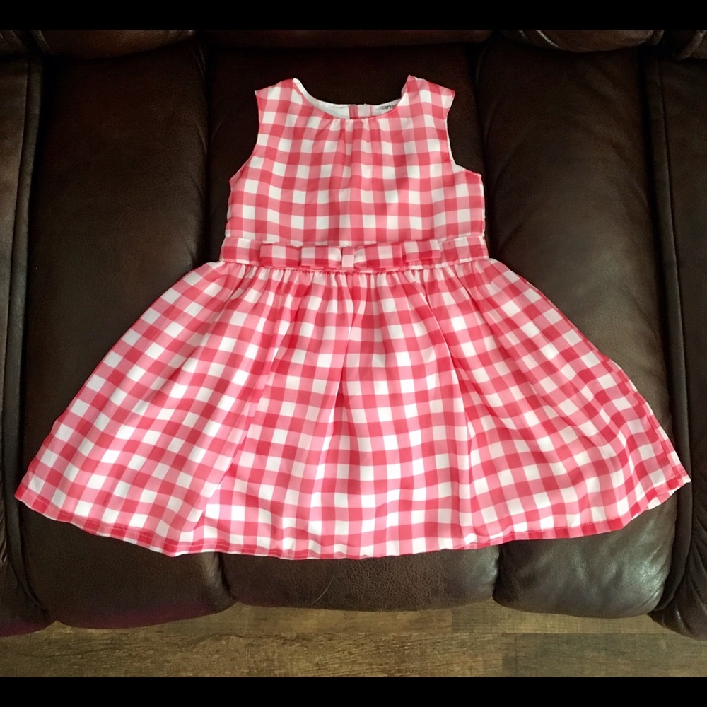 18 month Carter's Pink Gingham Print Dress