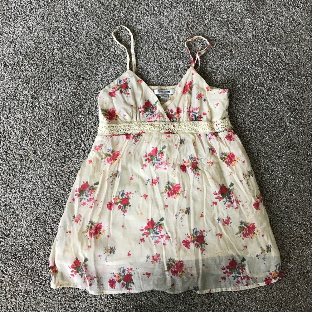 Floral babydoll tank