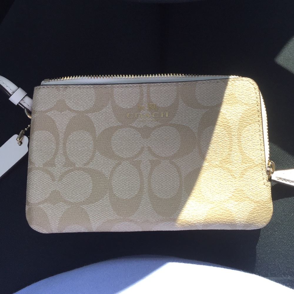 Small coach wristlet