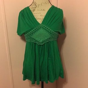 Woman's Green Blouse
