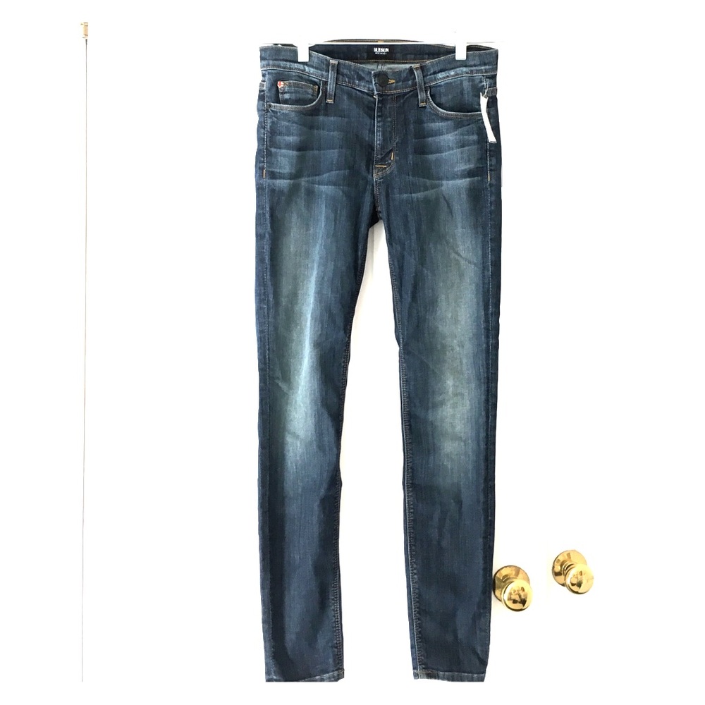 Mid rise Nico Super Skinny Hudson jeans.
