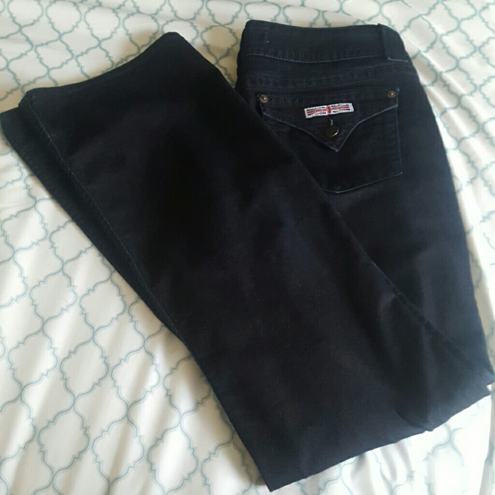 SOLD Hudson Wide Legs Drk Blue Jeans