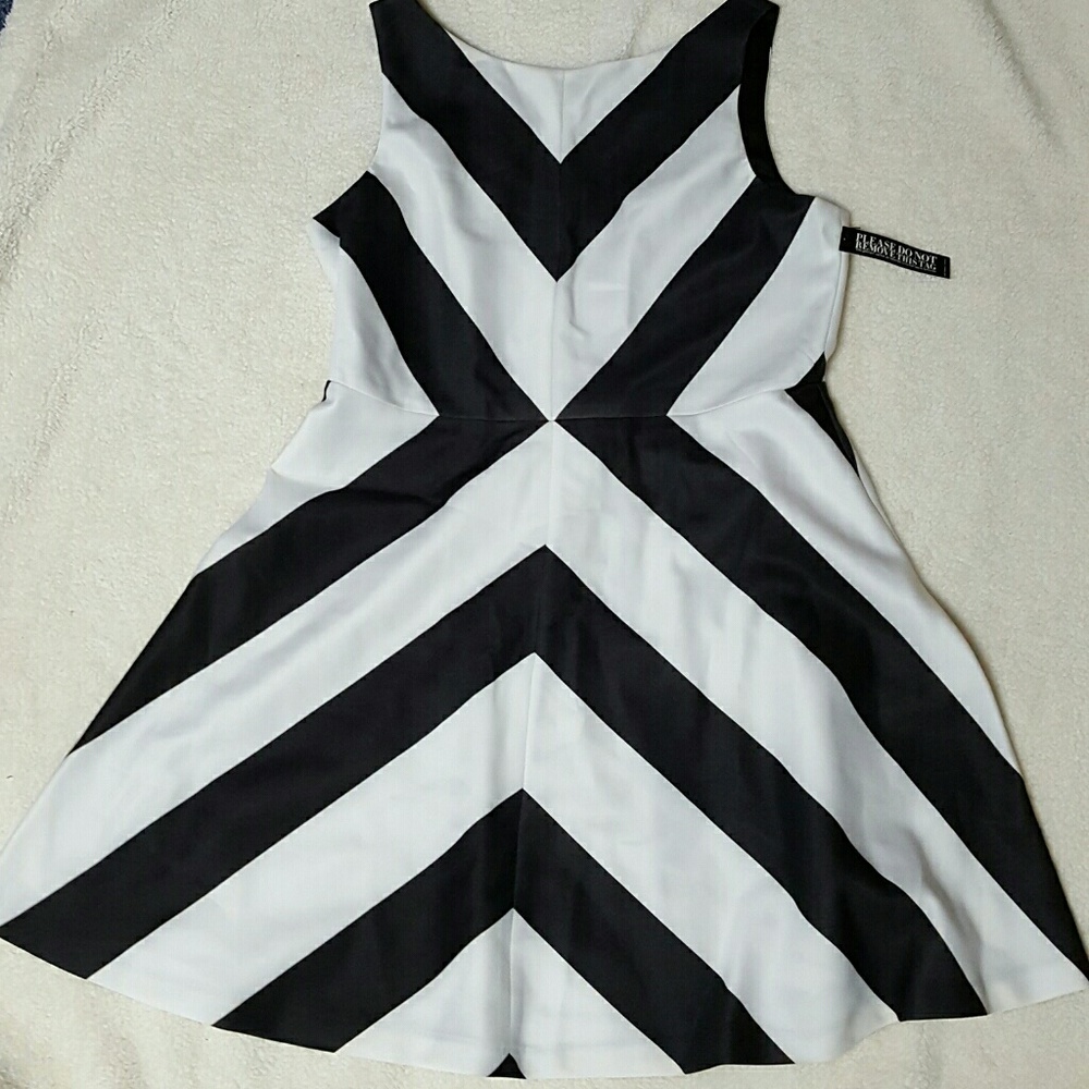 Black and white dress