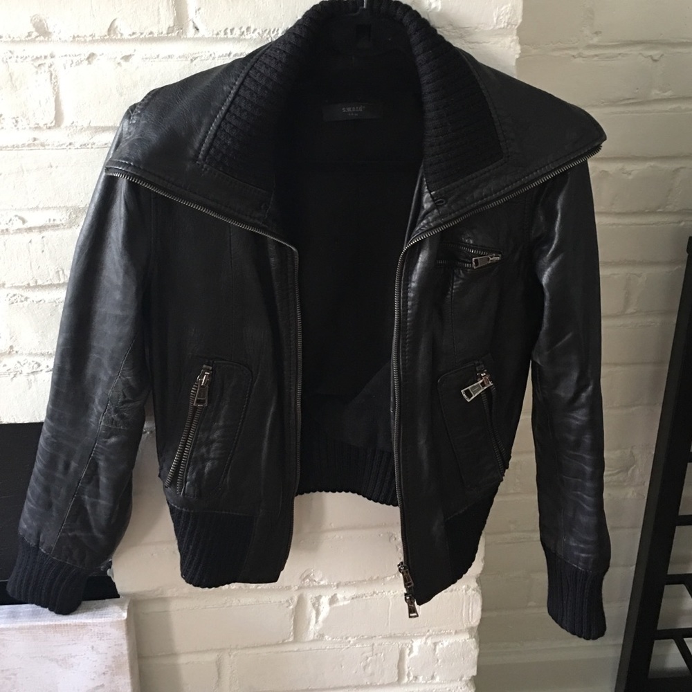 S.w.o.r.d. Leather Bomber