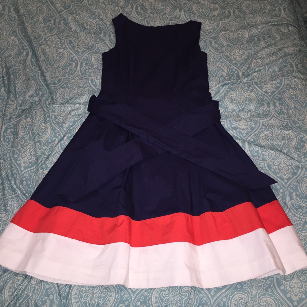 Boatneck navy dress