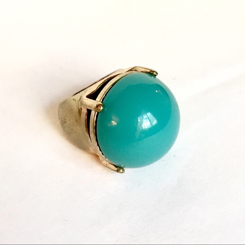 70s Chunky Turquoise Cocktail Ring