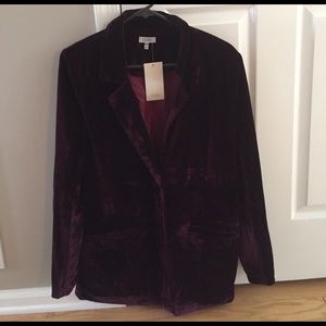 Ivy velvet boyfriend blazer