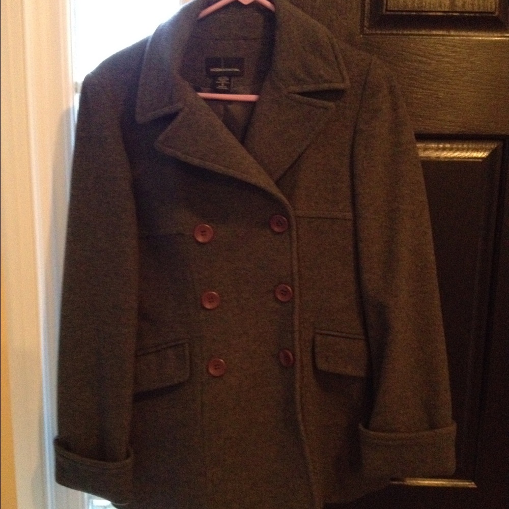 Moda International gray peacoat