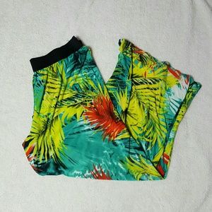 Tropical palazzo pants