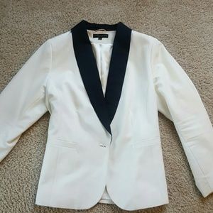 SimplyBe White Tuxedo Blazer