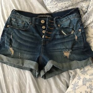 High-Waisted Jean Shorts