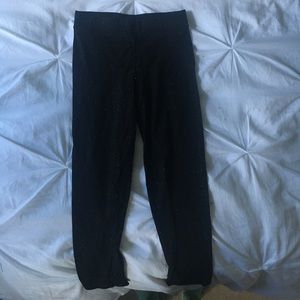 Black cropped PINK leggings