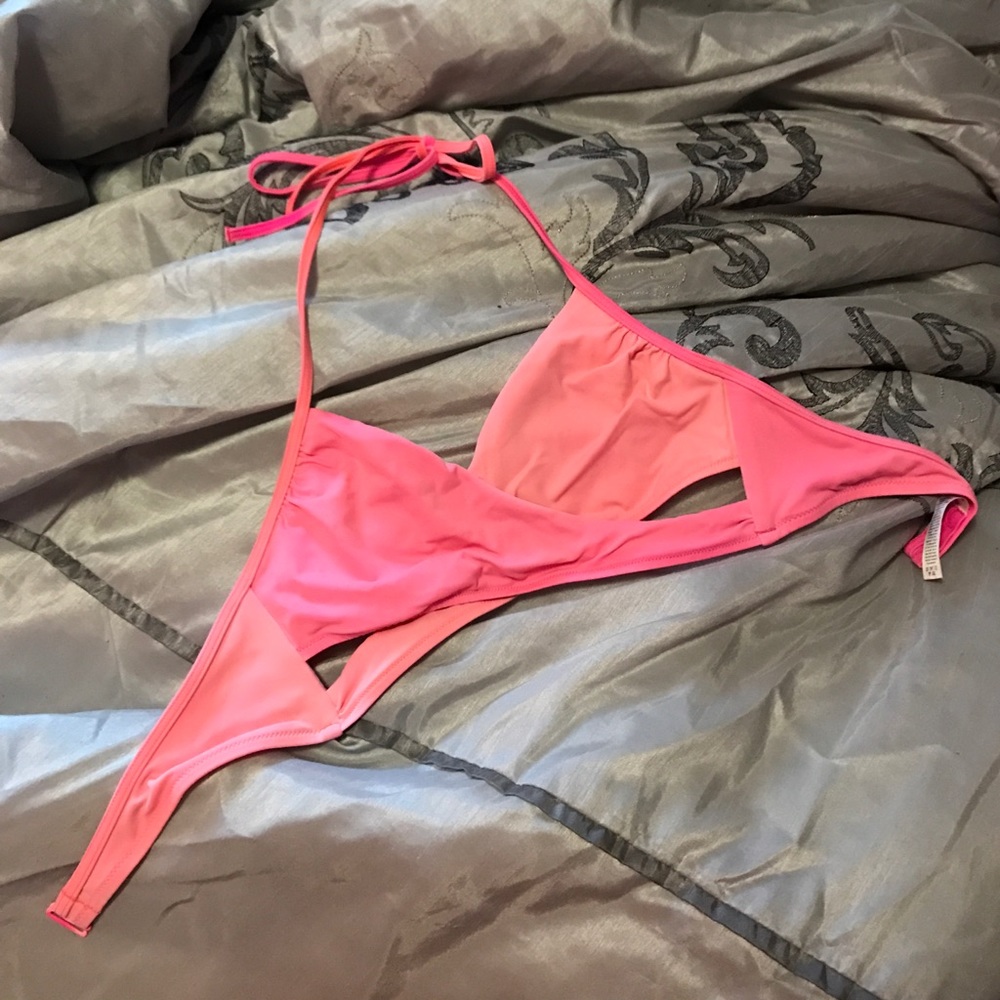 VS pink cross cross swim top