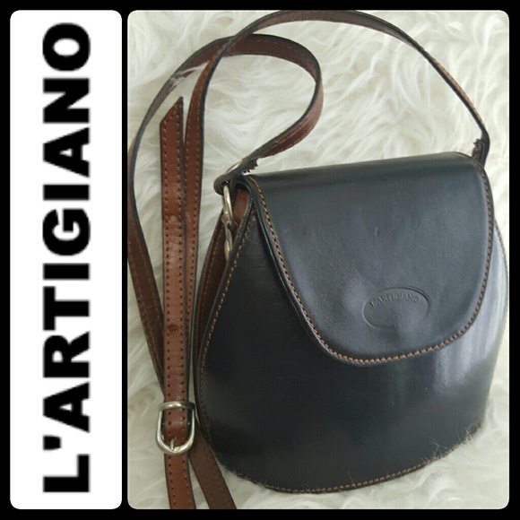 L'Artigiano Handbags - L'Artigiano Italy Leather Crossbody Bag