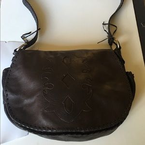 Brown Leather Shoulder Bag