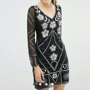 Frock and Frill embellished mini dress