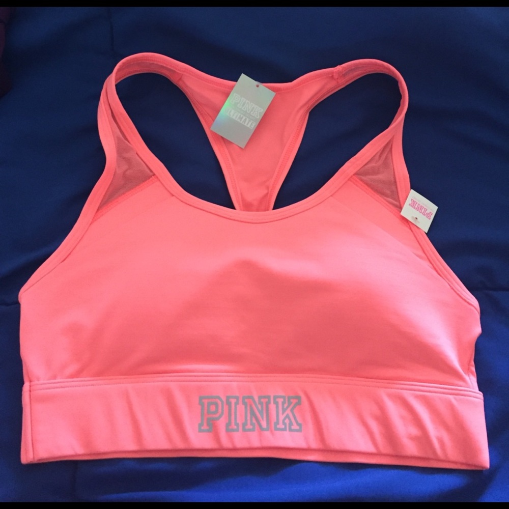 🆕 Victoria secret pink neon orange sports bra
