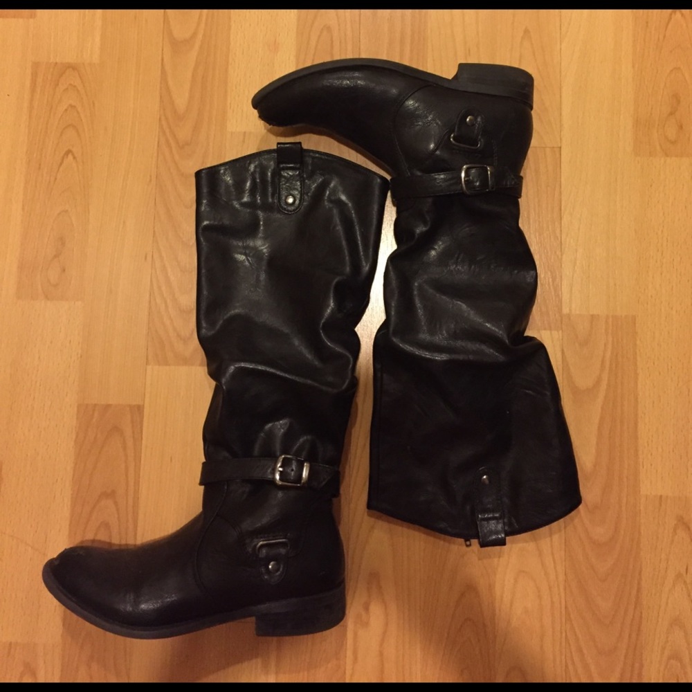 Tall black boots