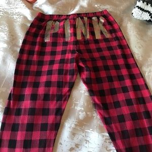 VS PINK checkered thermal legging greatcondition!