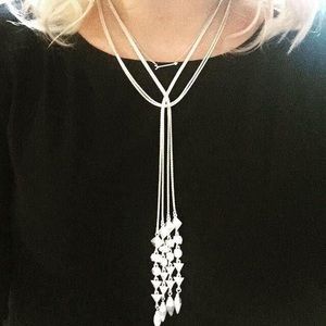 Brynn Lariat -silver