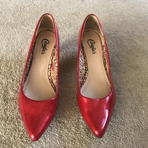 Red short heels