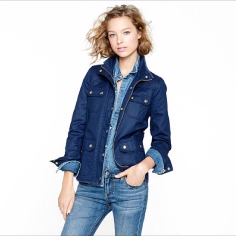 JCrew Downtown Field Mechanic Jacket- Navy Small
