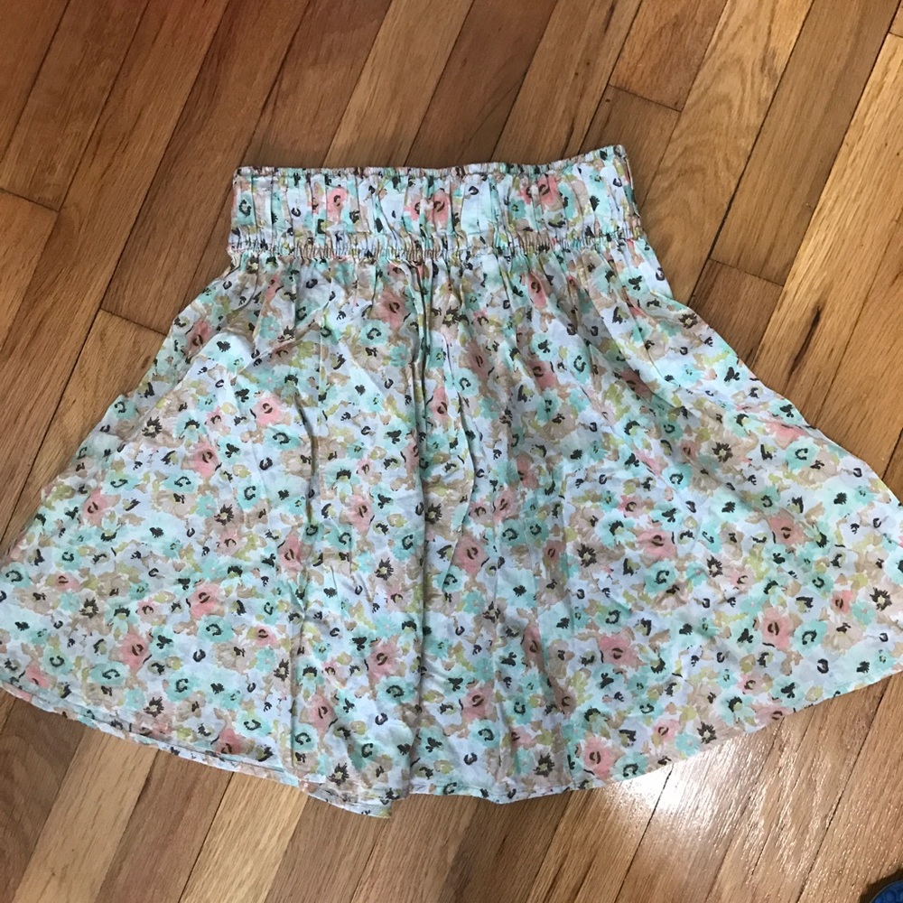 floral skirt
